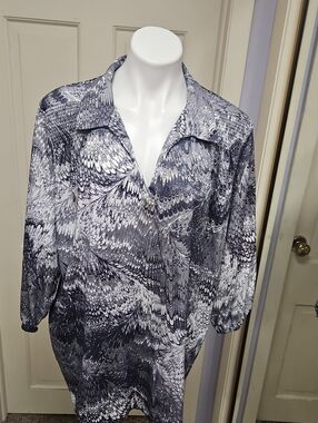 Vtg 80s Marablized Plus Size Blouse By Romans